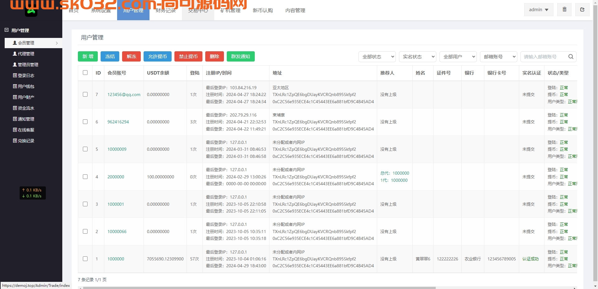 全新优化版多语言微盘微交易秒合约交易所币币交易矿机源码插图10