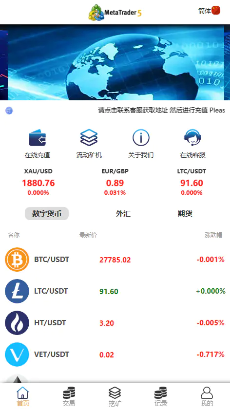MT5,ST5,多语言,虚拟币,外汇,期货,挖矿,微盘,微交易,系统,源码【亲测源码】插图1