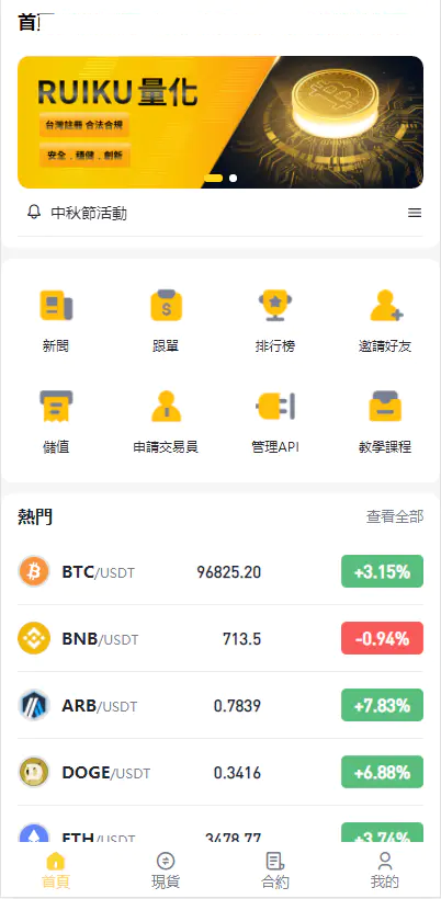 中英双语量化交易投资跟单搬砖区块链交易所源码插图