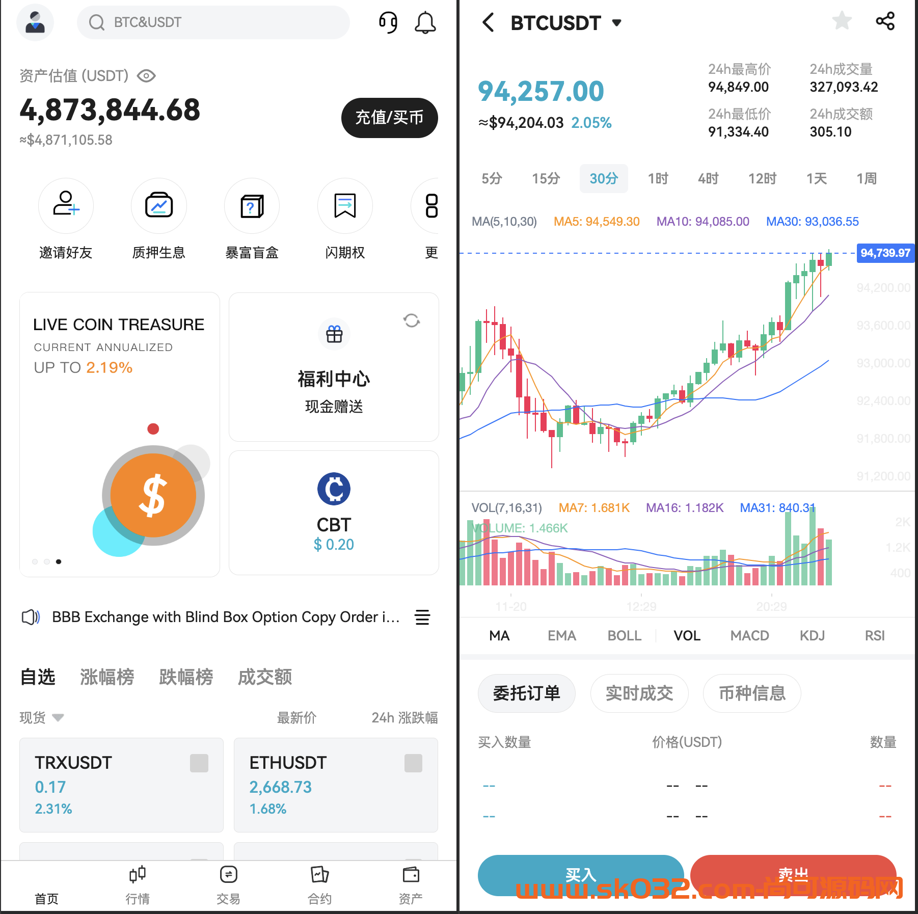 PHP区块链交易所源码/高端交易所源码/支持期权 盲盒 合约 外汇黄金 等等插图3
