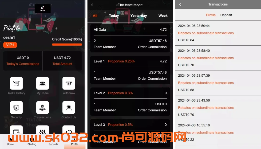 海外tiktok刷单定制版+vue全开源海外抢单源码+连单+十三国语言包插图1