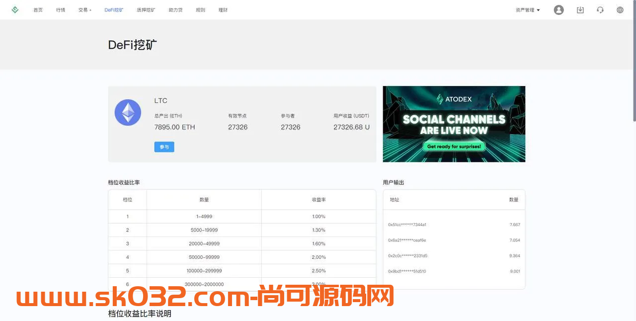多语言秒u授权交易所源码/带前端uniapp源码 支持秒合约/币币/U本位合约/DeFi挖矿/质押挖矿/借贷/理财/Ai智能控盘/交易所miaou插图