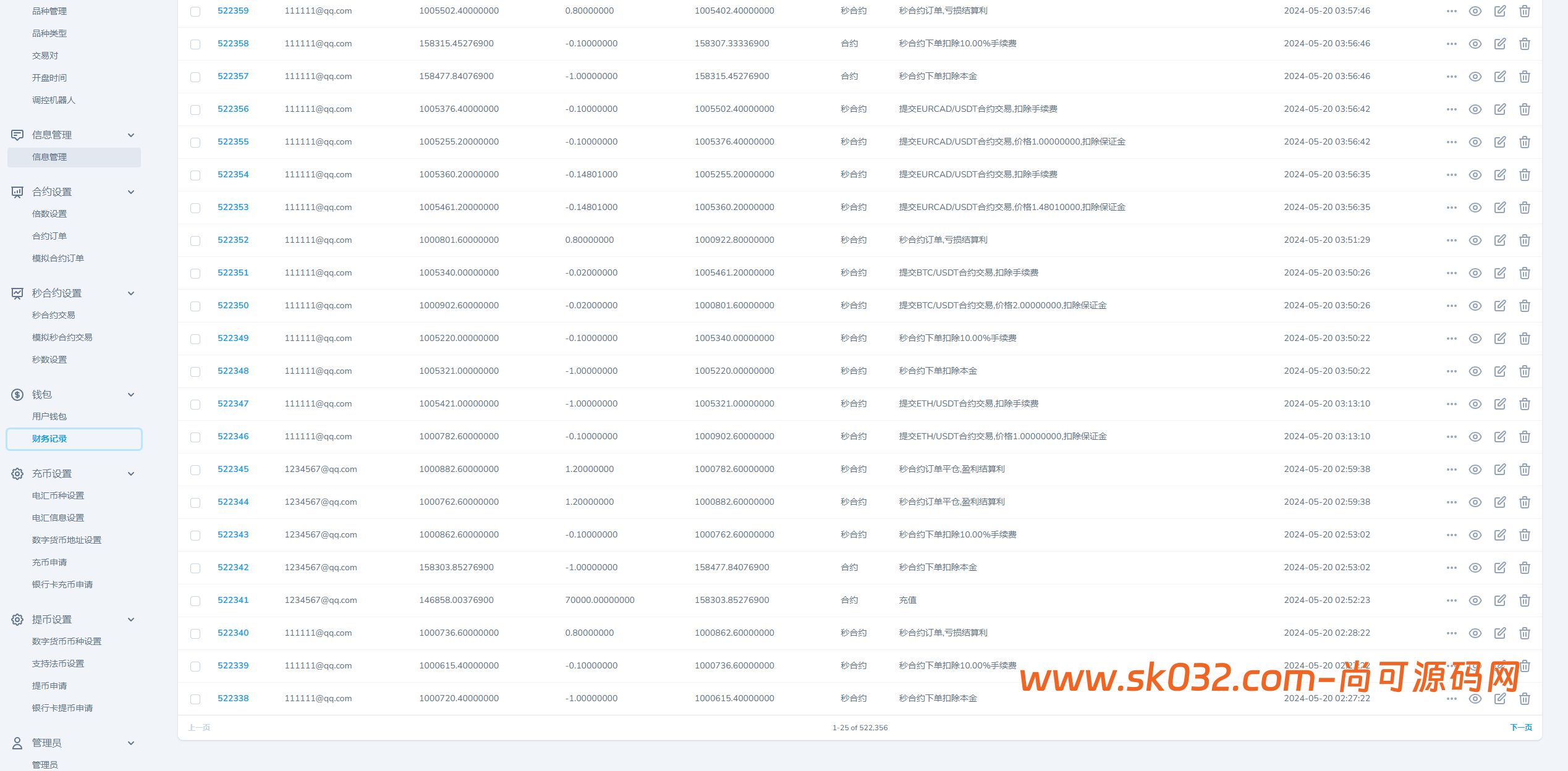 海外FX7综合外汇交易所系统源码/合约挂单交易/秒合约交易/K线全局控插图14