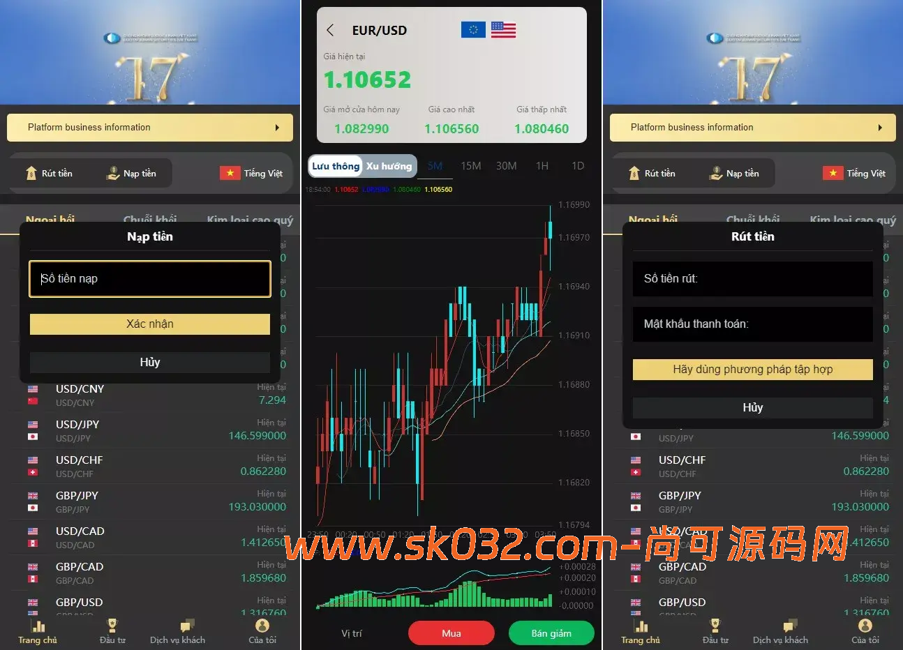 越南贵金属+外汇+数字货币+期权交易秒合约交易源码【多语言微盘系统源码】插图1