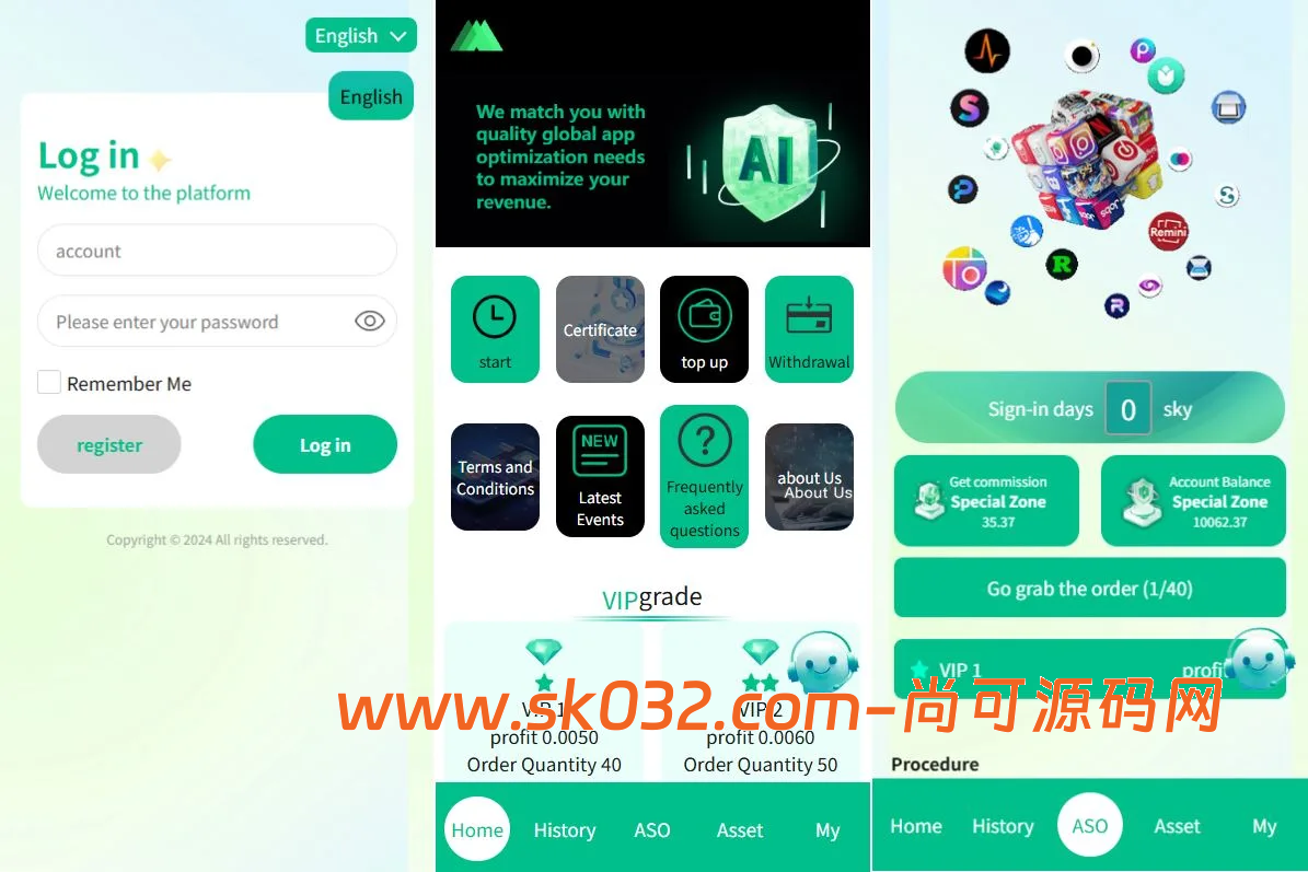 海外APP刷单系统/APP优化刷单/连单卡单后端PHP源码【uniapp重构海外App刷单抢单源码】插图