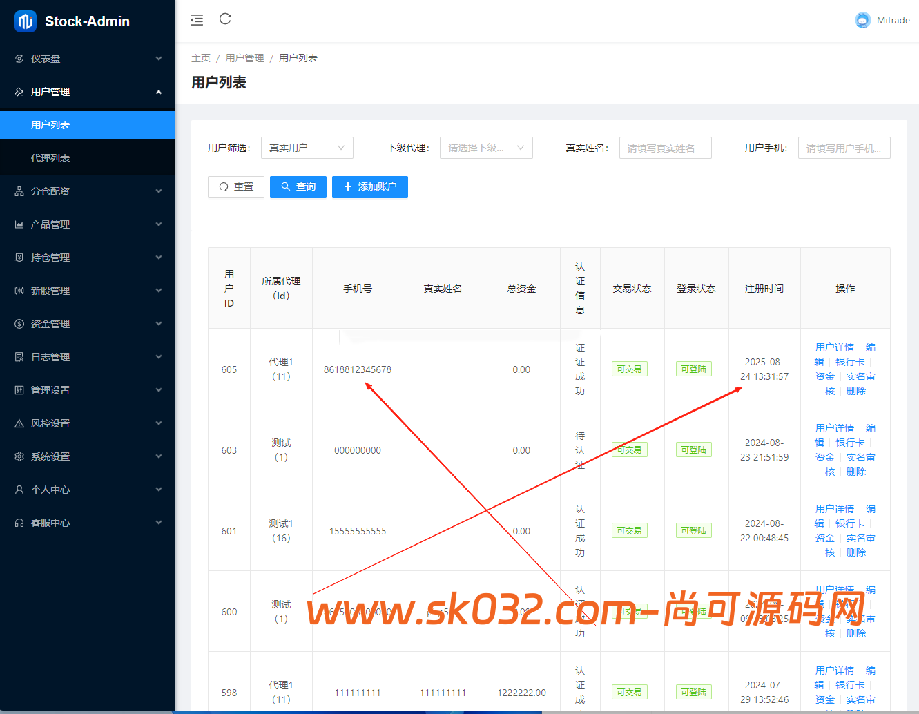多语言股票/A股/港股/美股/印股/泰股/新股/大宗交易/配资【亲测源码】插图9