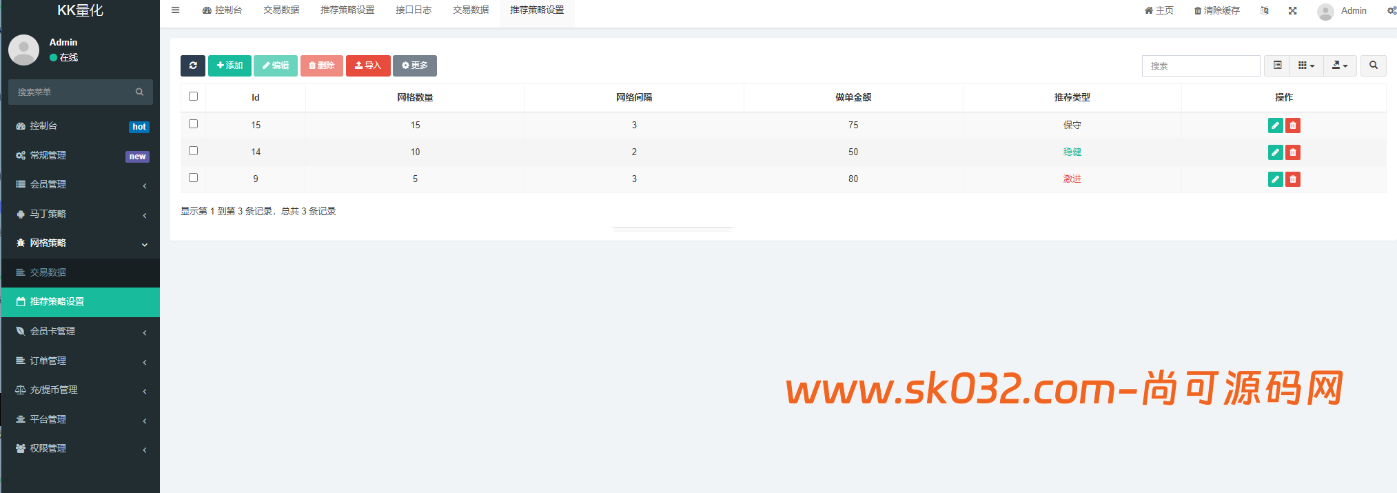 量化交易机器人/马丁策略/前后端全开源/黑夜白天模式/真实量化交易机器人/ai策略交易/跟单系统【亲测源码】插图12