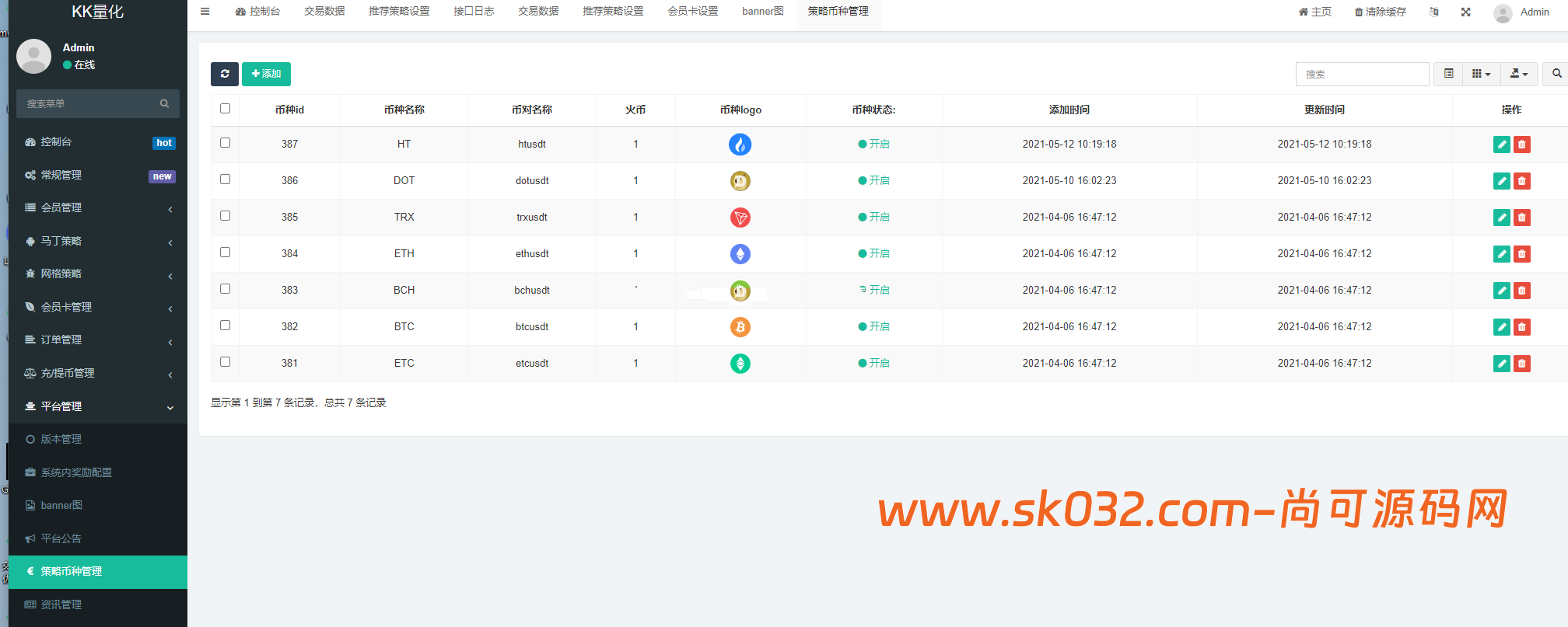 量化交易机器人/马丁策略/前后端全开源/黑夜白天模式/真实量化交易机器人/ai策略交易/跟单系统【亲测源码】插图14