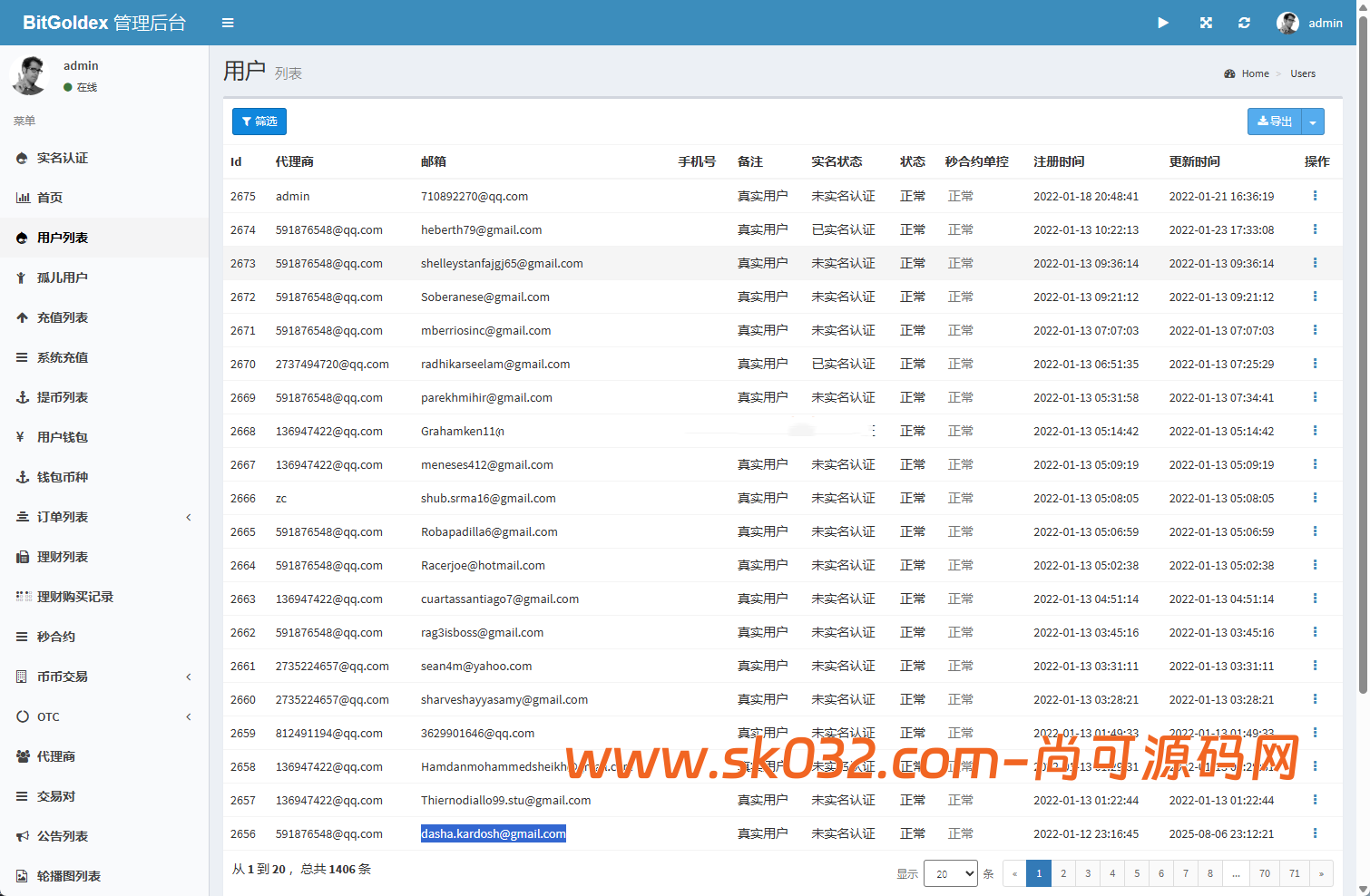 多语言vue开源pc/h5自适应前端/秒合约/币币/永续合约/挖矿/交易所源码【亲测源码】插图8