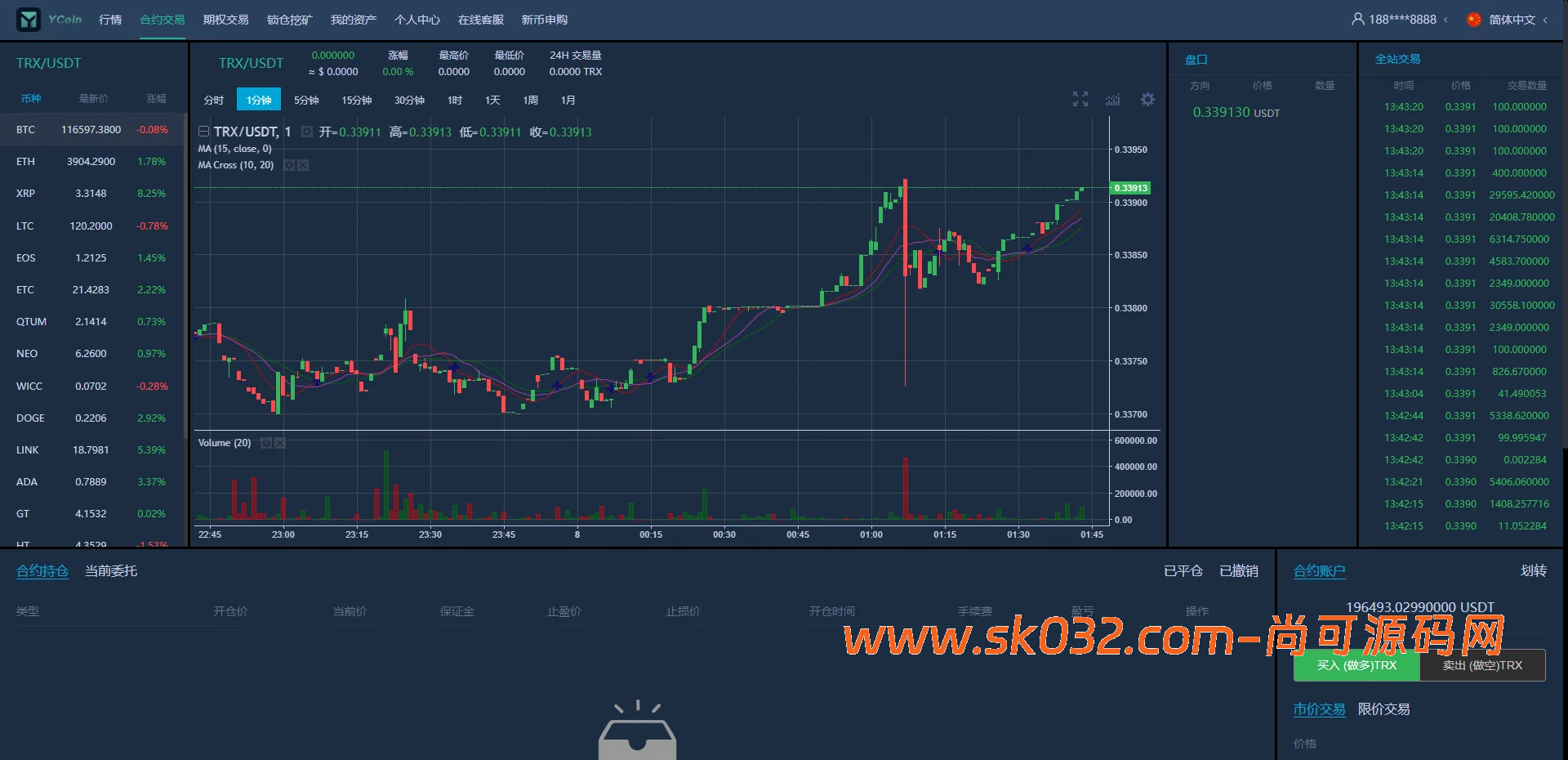 二开交易所系统/币币/合约/秒合约/理财/基金/新币认购/指定盈亏/全开源交易所源码【海外多语言交易所源码】插图14