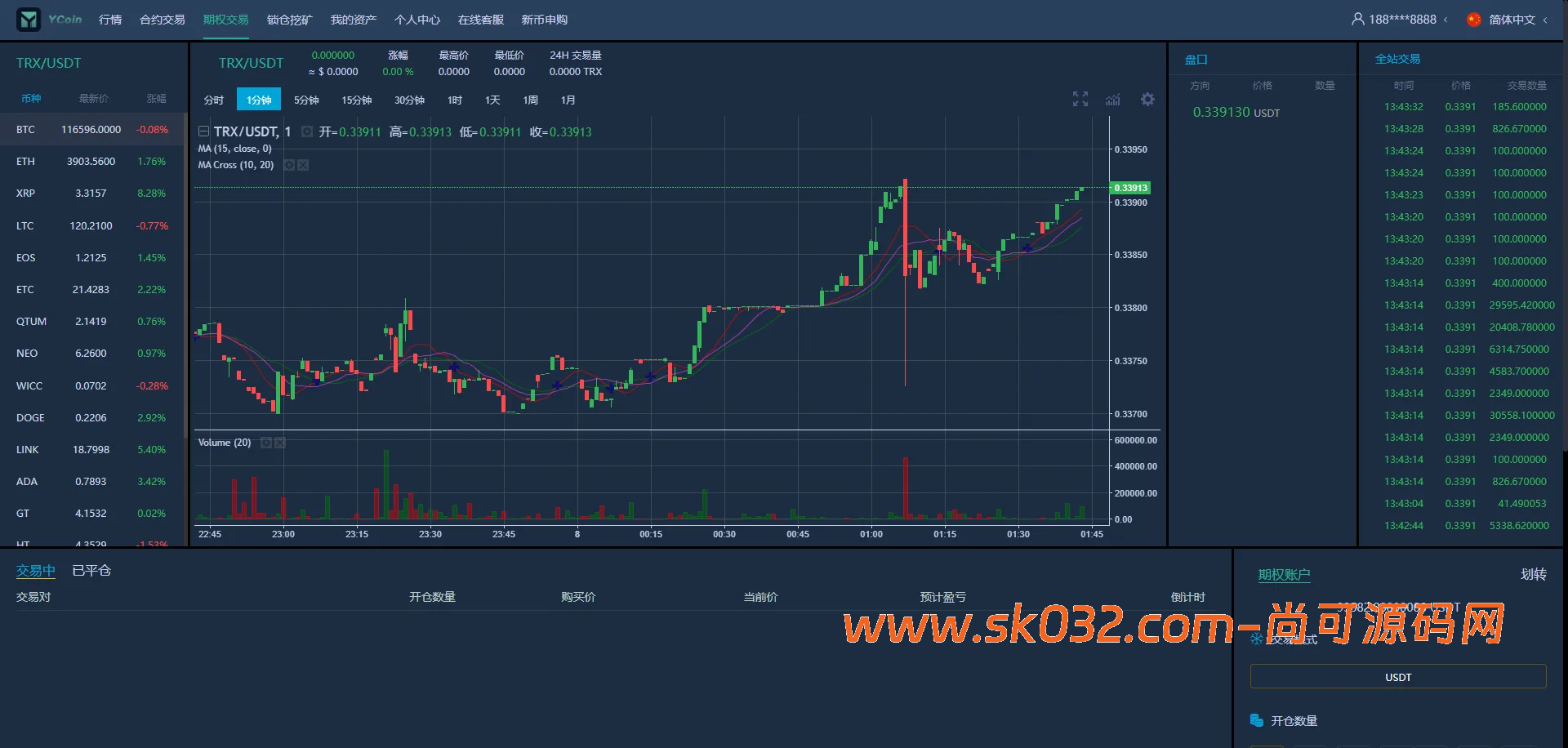 二开交易所系统/币币/合约/秒合约/理财/基金/新币认购/指定盈亏/全开源交易所源码【海外多语言交易所源码】插图15