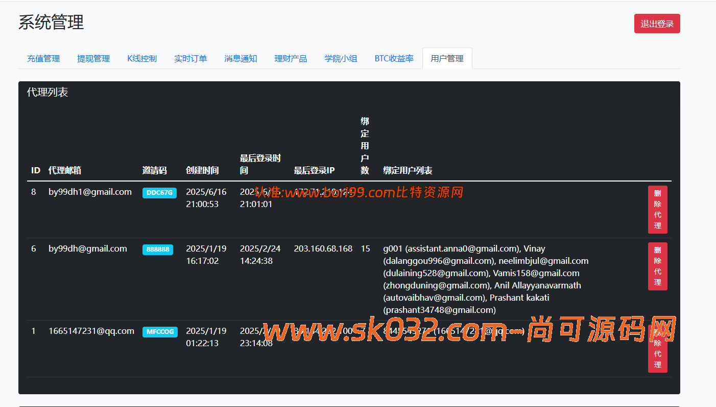 海外虚拟币/理财/竞猜/秒合约/杠杆合约/后端输赢可控/开源系统代码/支持代理【亲测源码】插图19
