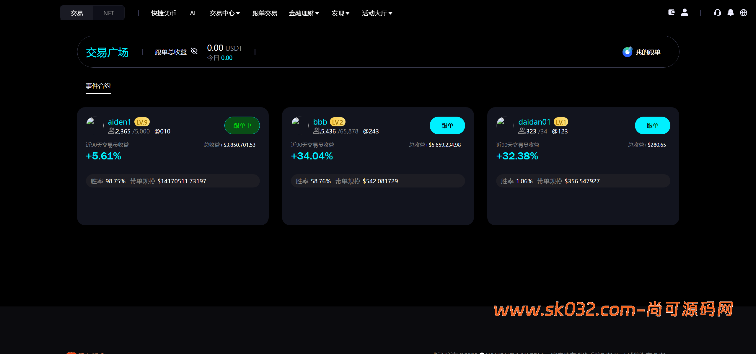 Bitinvests多语言交易所源码/外汇+美股+期货+交割合约+期权交易+现货交易+C2C+平台币+Ai投资理财+Defi借贷/前端vue纯源码+后端PHP插图25