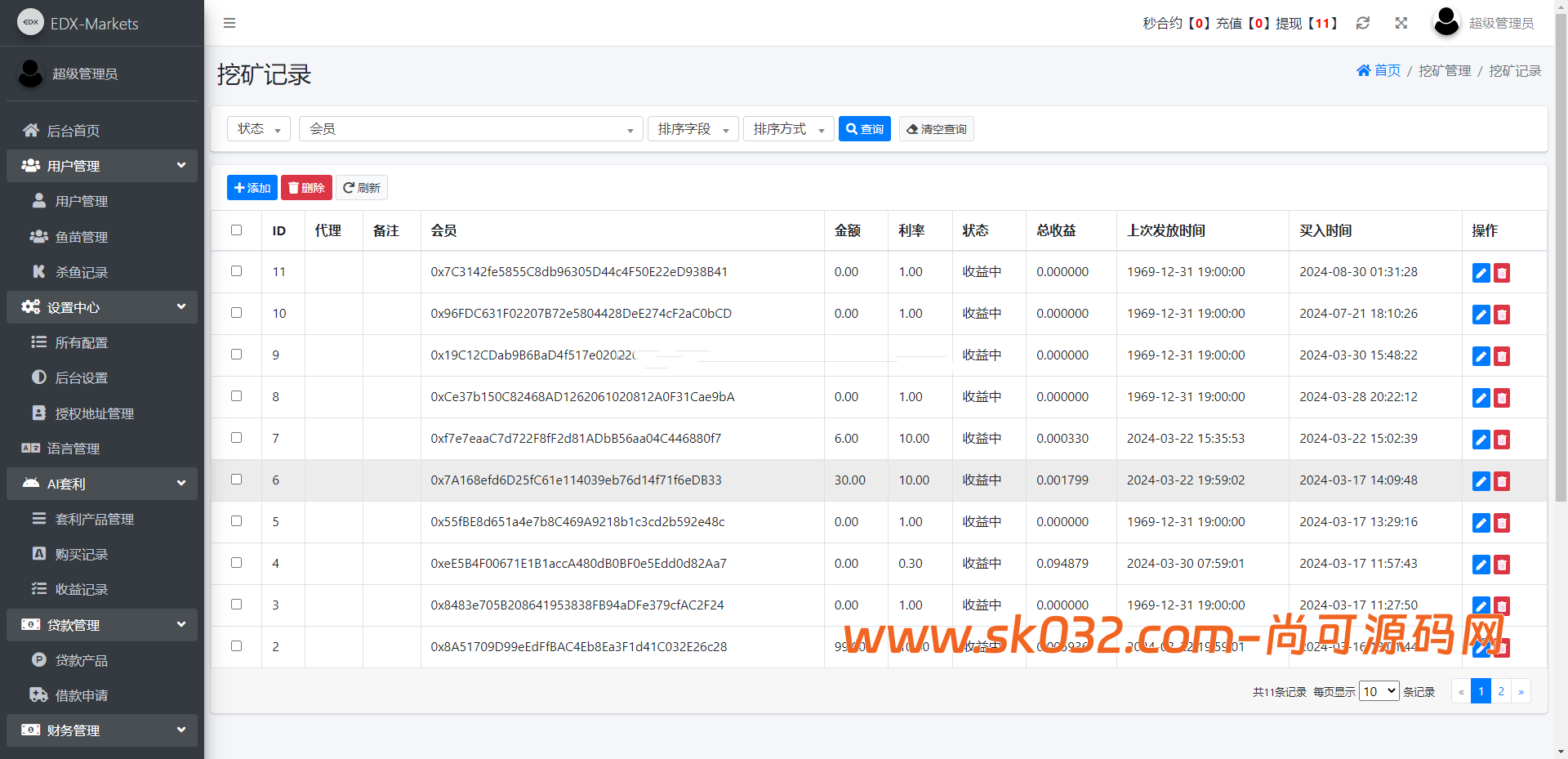 海外DAPP交易所/虚拟币/外汇黄金交易/借贷/质押【亲测源码】插图34