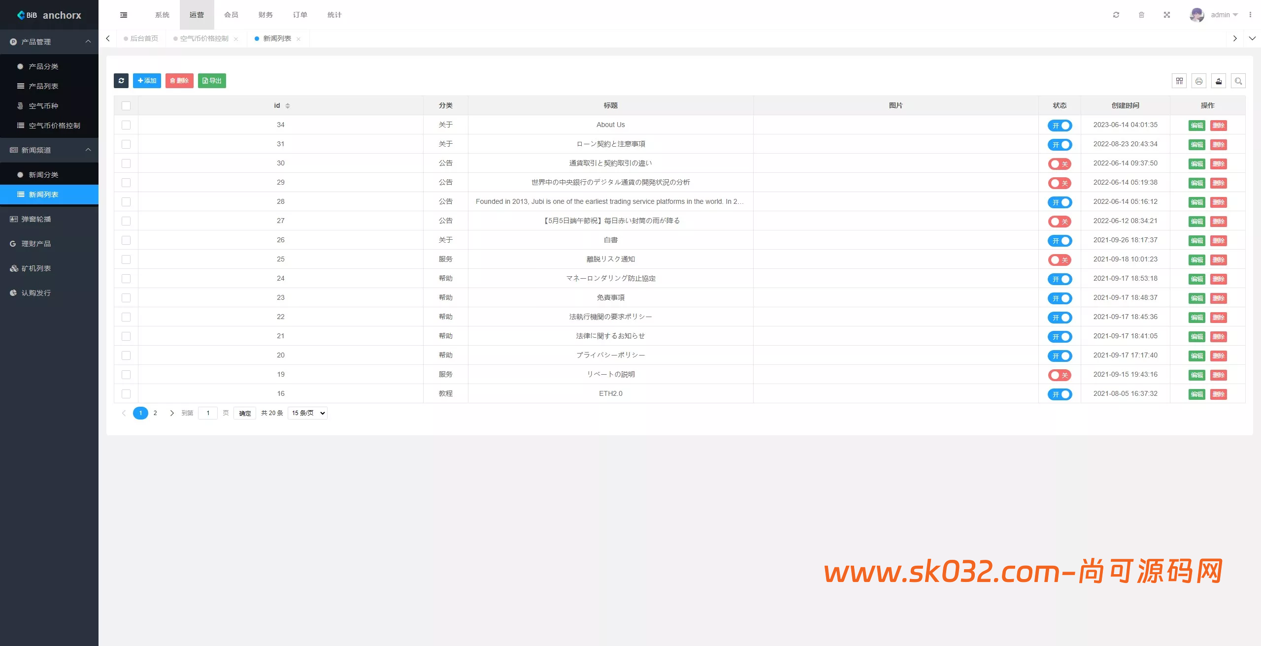 多语言交易所+币币交易+期权合约+永续合约+新币申购+矿机理财+C2C+前端UNIAPP【AnchorX交易所】插图10