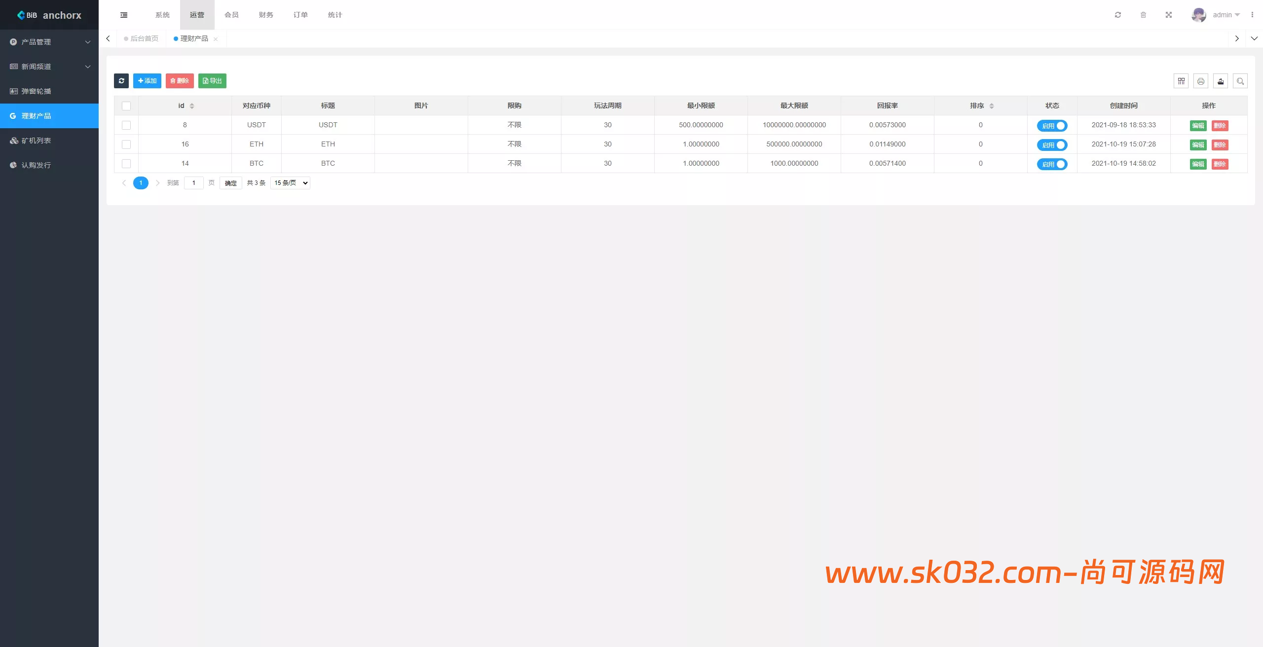 多语言交易所+币币交易+期权合约+永续合约+新币申购+矿机理财+C2C+前端UNIAPP【AnchorX交易所】插图12