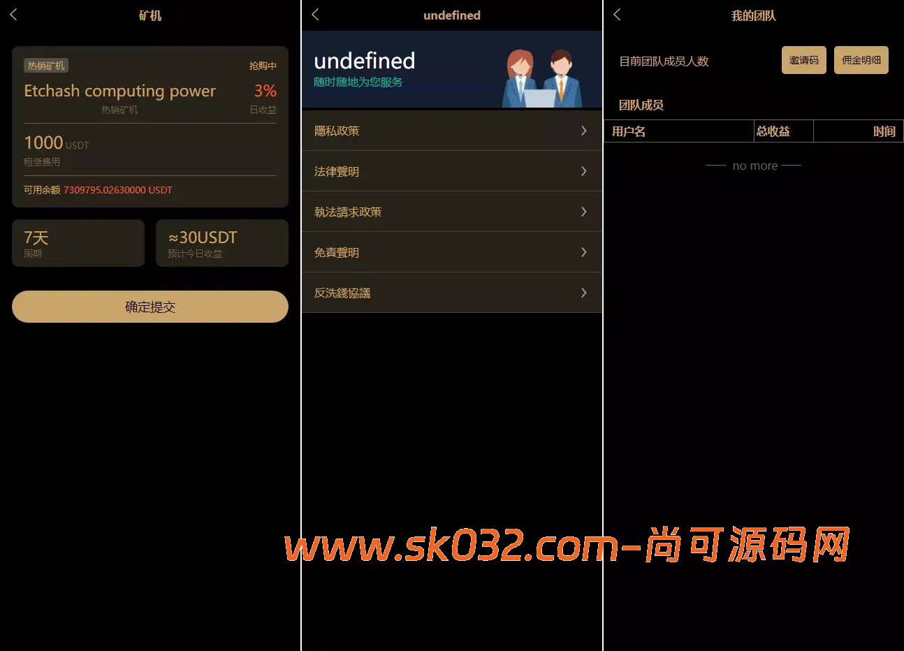 多语言交易所+币币交易+期权合约+永续合约+新币申购+矿机理财+C2C+前端UNIAPP【AnchorX交易所】插图4