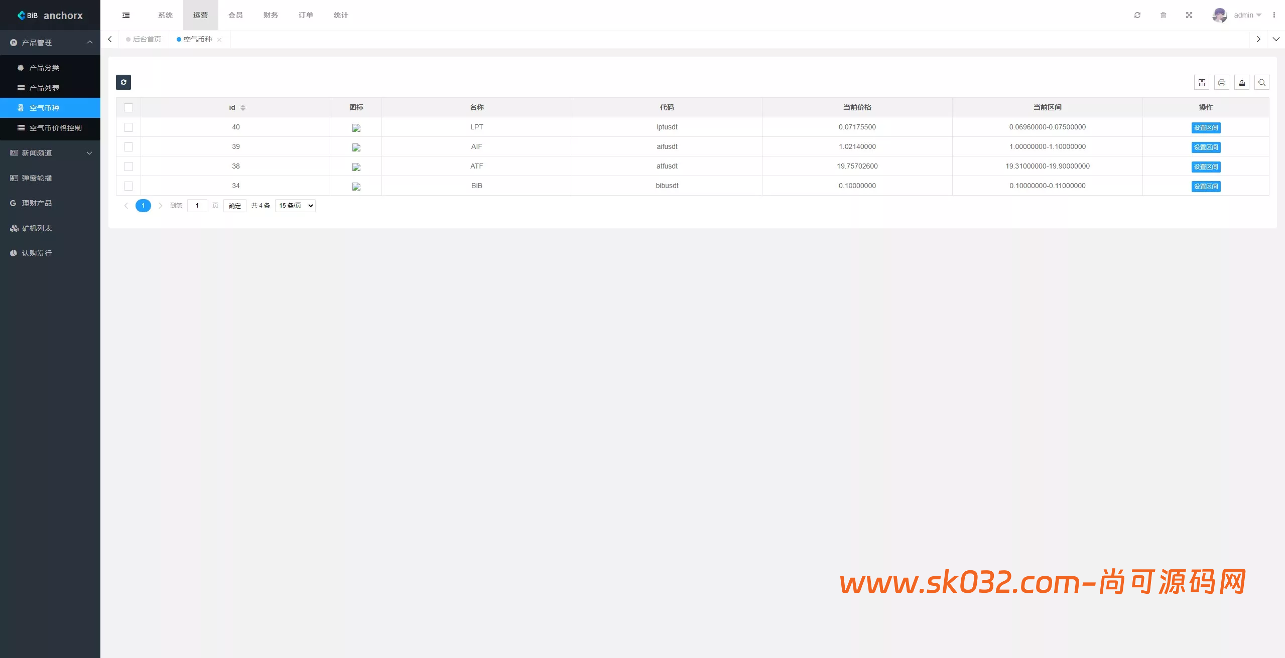 多语言交易所+币币交易+期权合约+永续合约+新币申购+矿机理财+C2C+前端UNIAPP【AnchorX交易所】插图8
