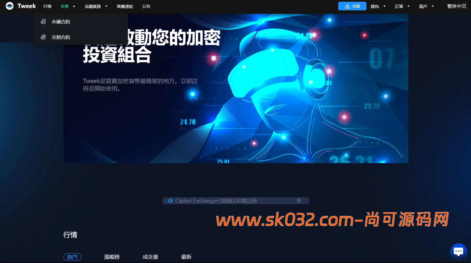 多语言交易所系统/永续合约交割合约/K线控制/C2C/借币插图6