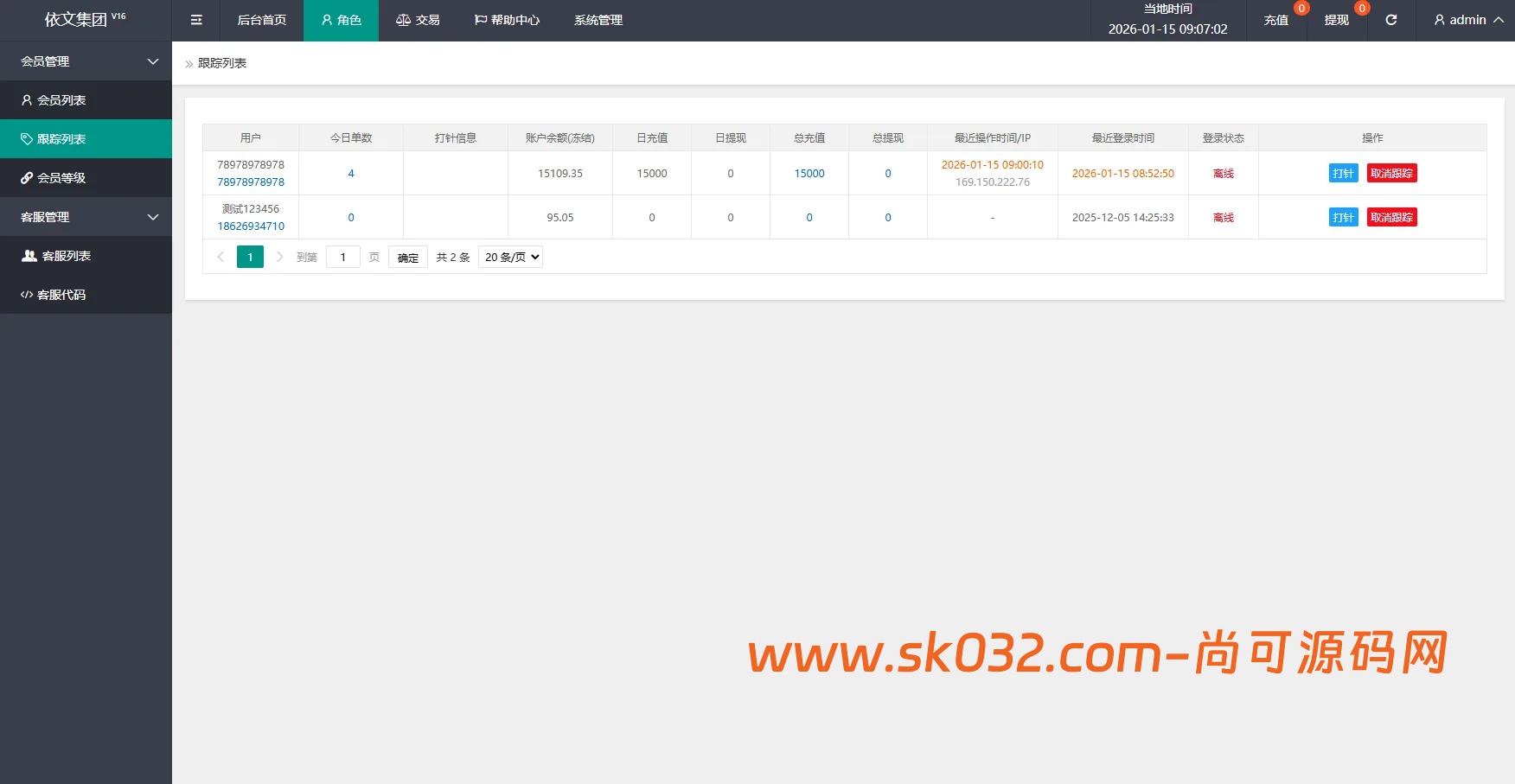 运营版抢单刷单系统/打针/做单/会员跟踪/信誉分插图6