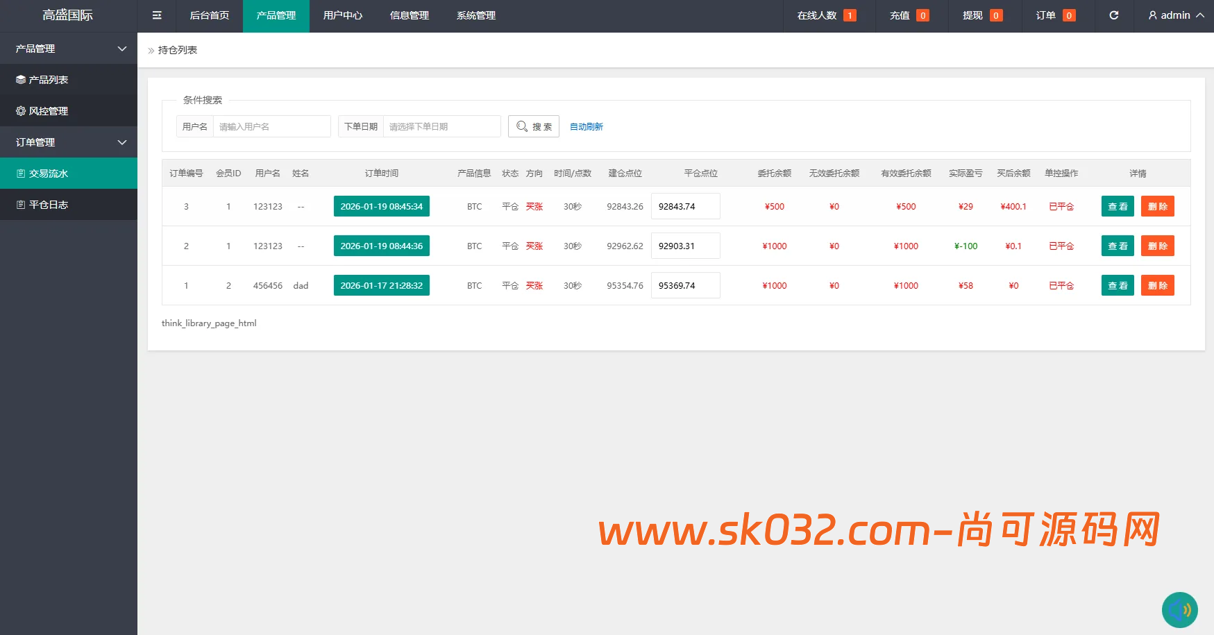 海外虚拟币微盘系统源码下载/信用分/实名认证/多语言微交易【海外多语言微交易源码】插图6