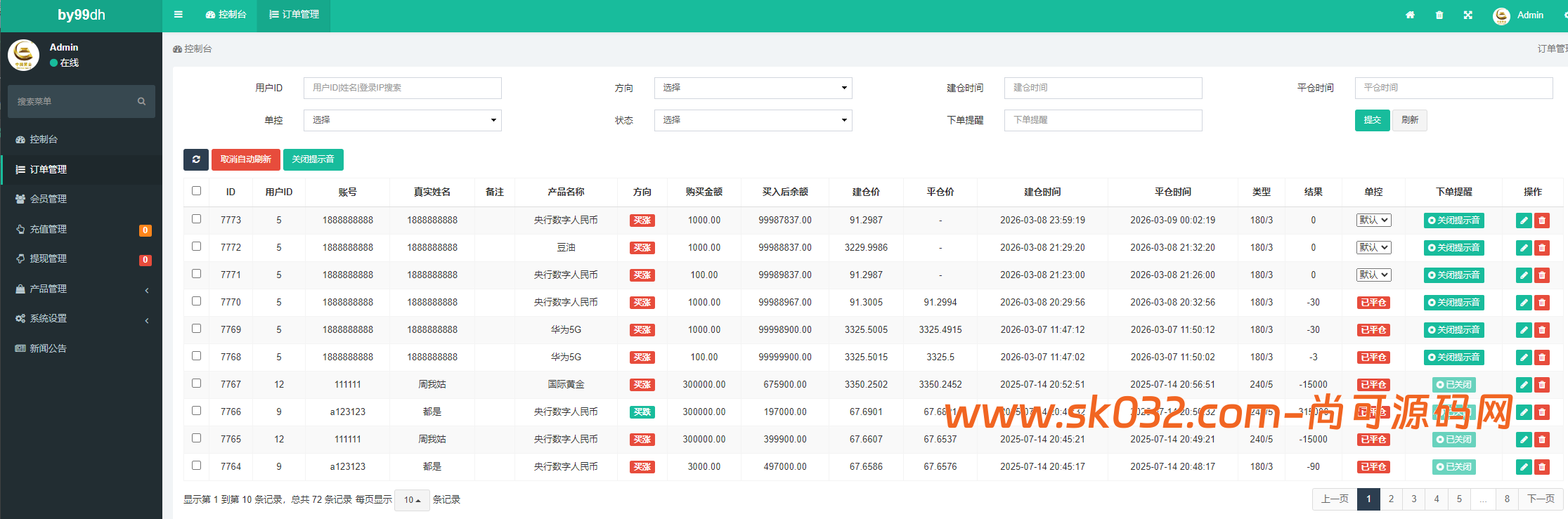 多语言微交易/微盘/黄金/期货/原油/余额宝/交易所/开源/系统/源码【亲测源码】插图8