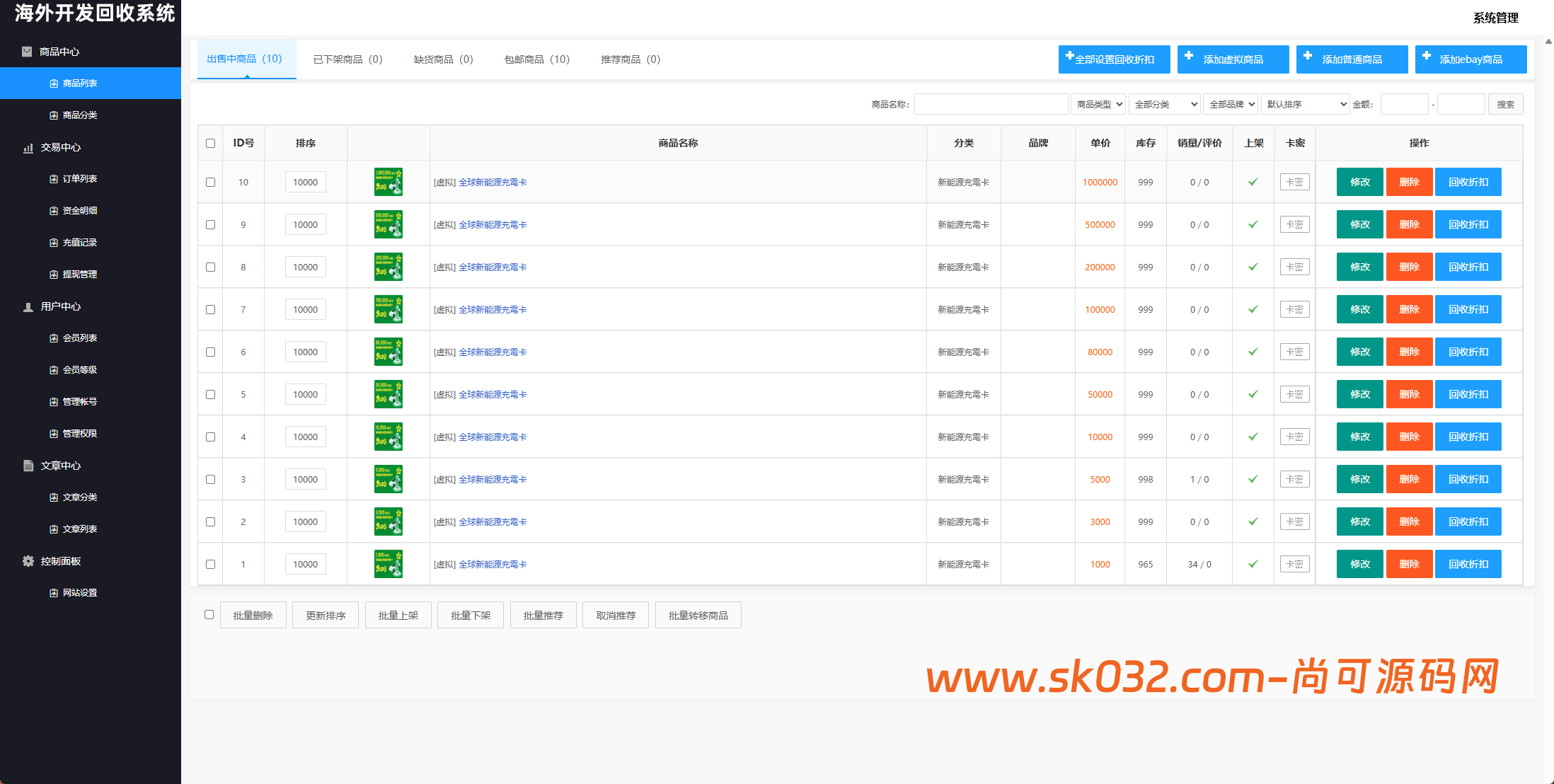 多语言回购商城源码/海外新能源商品回收系统/自定义回收/信用分/多语言订单回收【亲测源码】插图12
