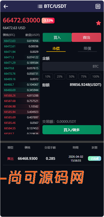 跟单交易所源码/现货/期权/杠杆合约可控/借贷/nft/申购/理财/挖矿/综合交易所源码【完整运营】插图13