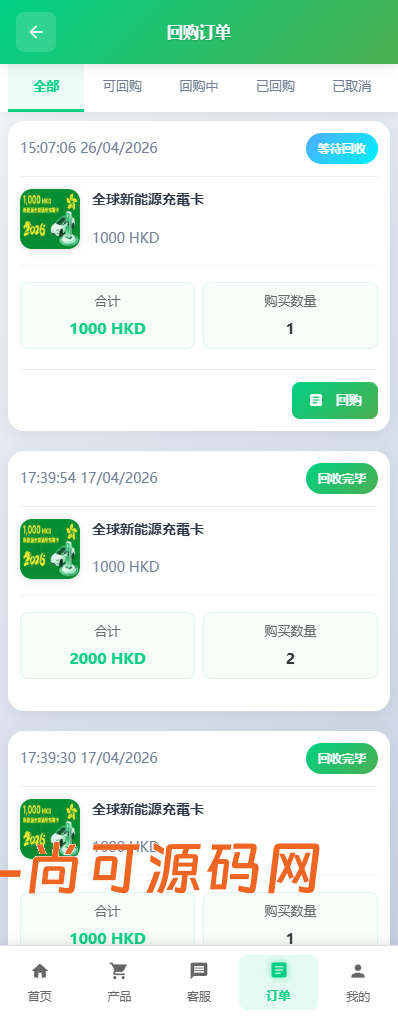 多语言回购商城源码/海外新能源商品回收系统/自定义回收/信用分/多语言订单回收【亲测源码】插图8