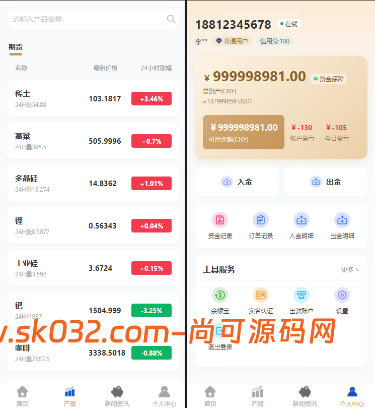 全新二开多语言期货外汇贵金属综合交易所平台开源源码【亲测源码】插图6