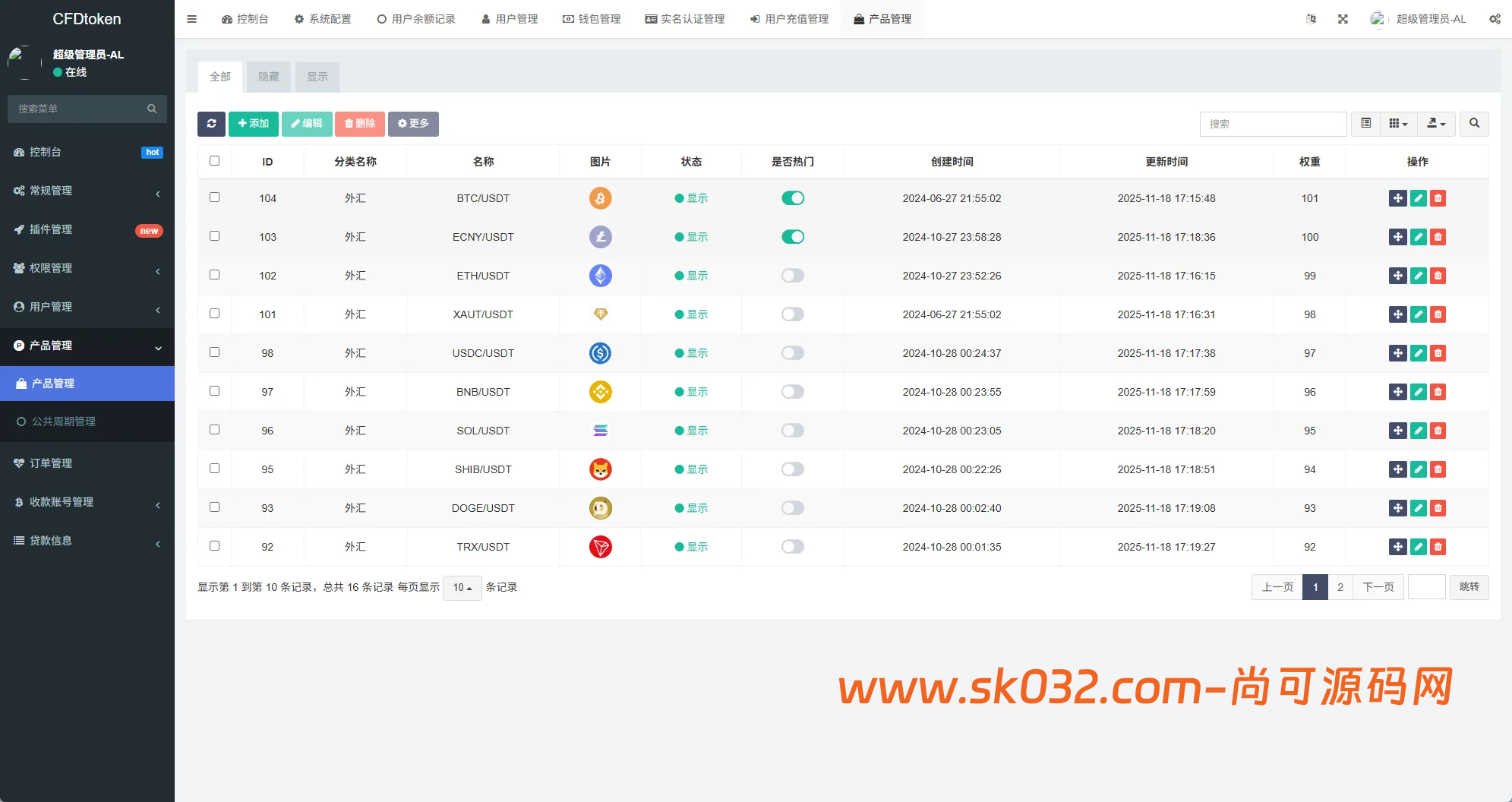 VUE+FastAdmin新版海外微盘系统多语言微交易/虚拟币秒合约/时间盘源码插图10