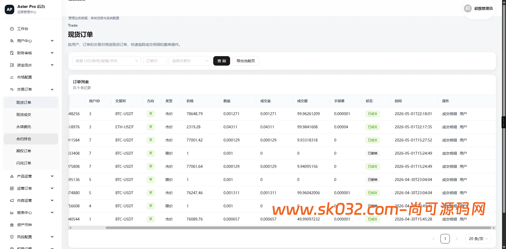 React 18仿欧易交易所源码现货合约NFT外汇AI量化DAPP区块链JAVA源码插图11