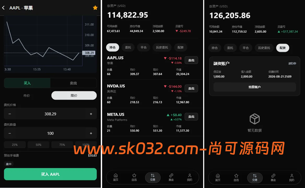 VUE+JAVA海外股票交易系统源码美股交易IPO大宗KYC分销插图2