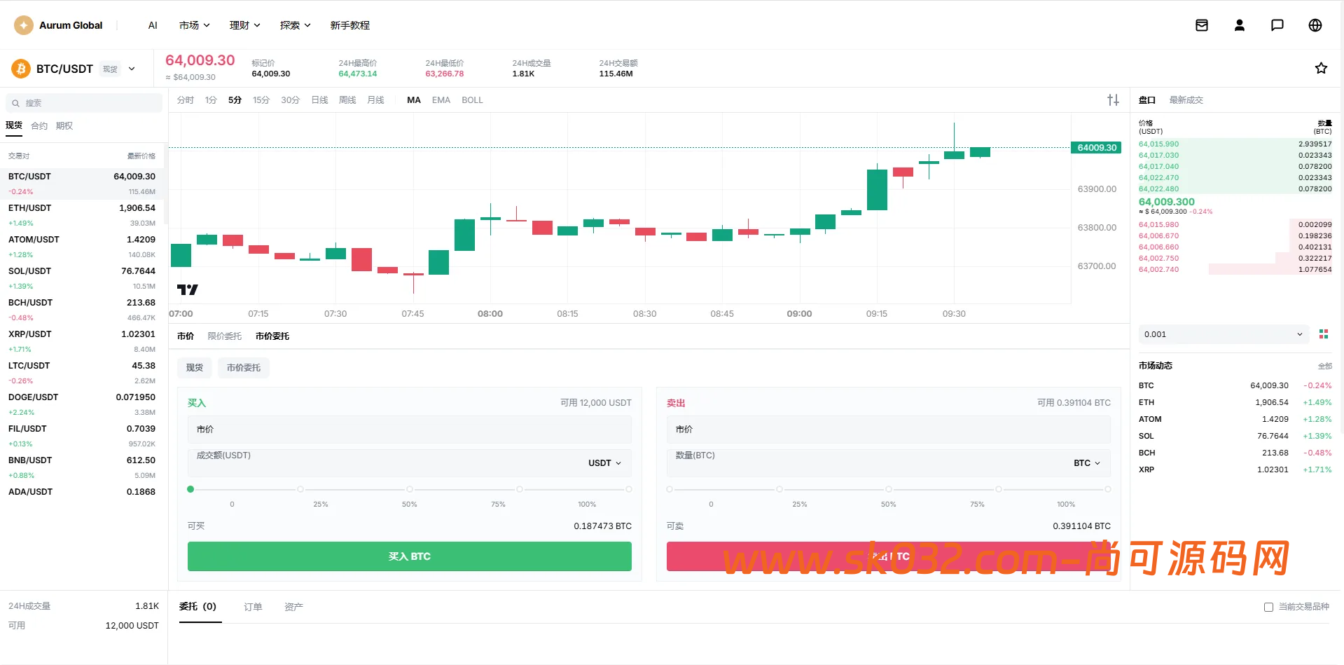 VUE+JAVA多语言综合交易所源码DAPP合约模拟账户量化跟单借贷插图3