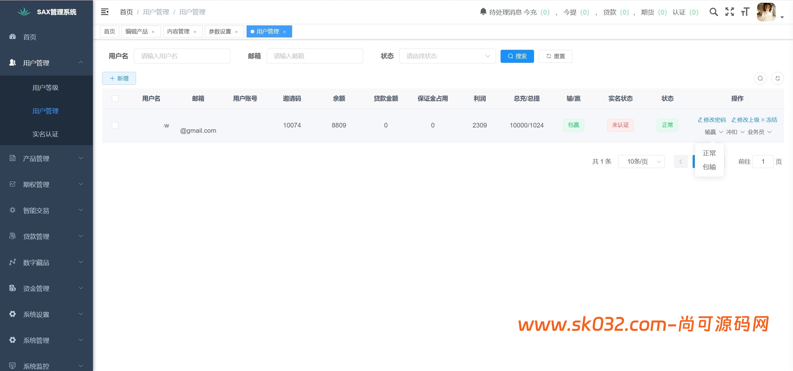 新版本多语言交易所源码/期权秒合约+杠杆合约+智能合约投资理财+NTF+贷款+输赢控制插图6