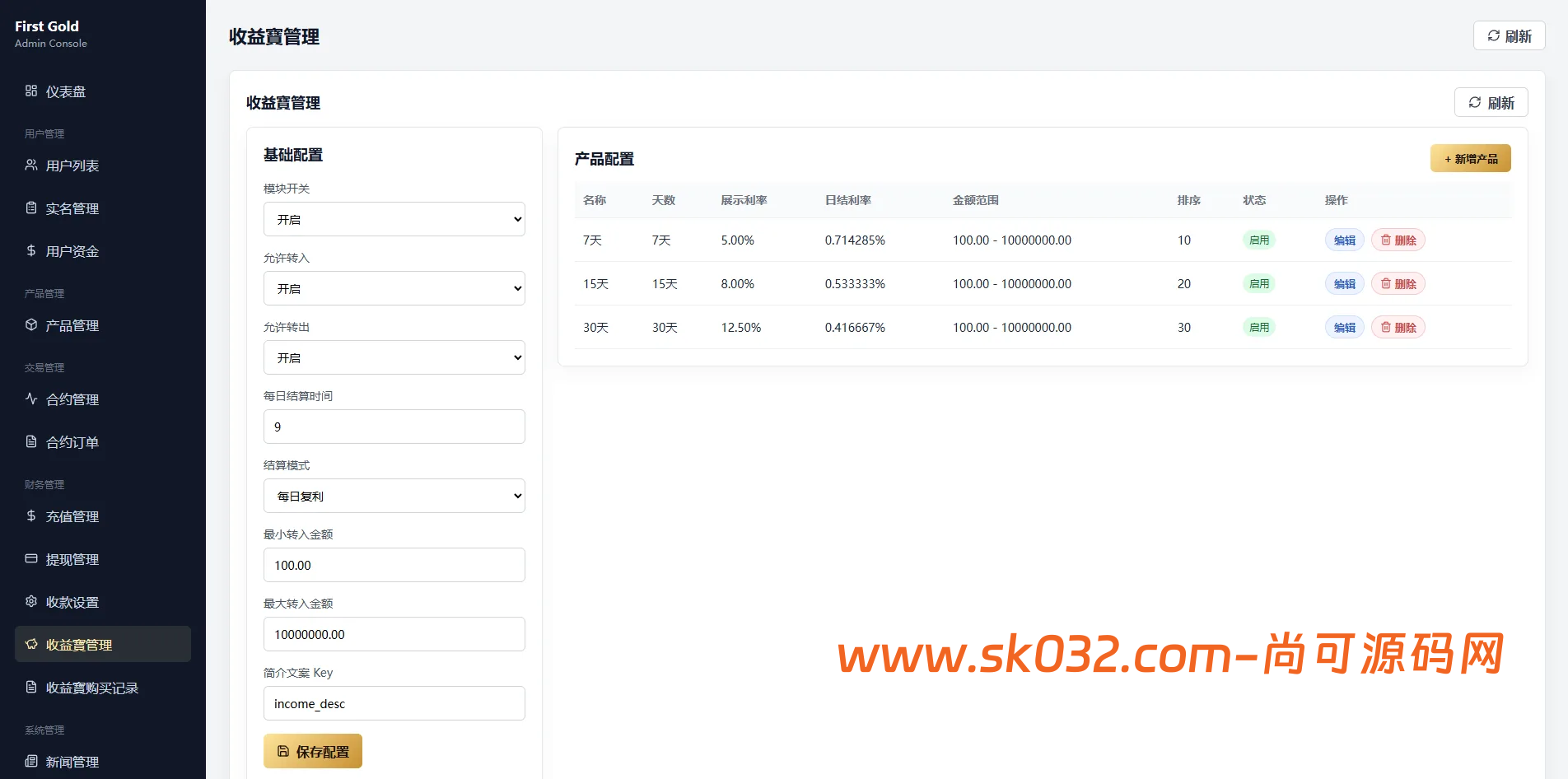 海外黄金秒合约微盘系统源码/前端uniapp后台VUE/输赢控制/信用分插图13