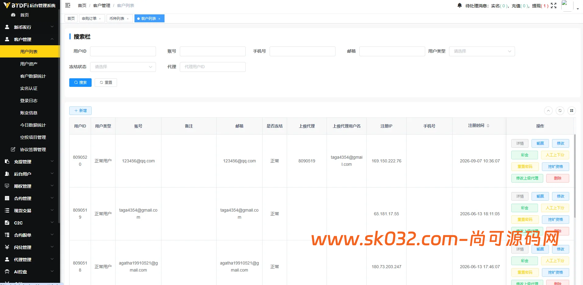 多语言JAVA交易所系统源码/前端VUE服务端JAVA/合约期权/行情控制插图8