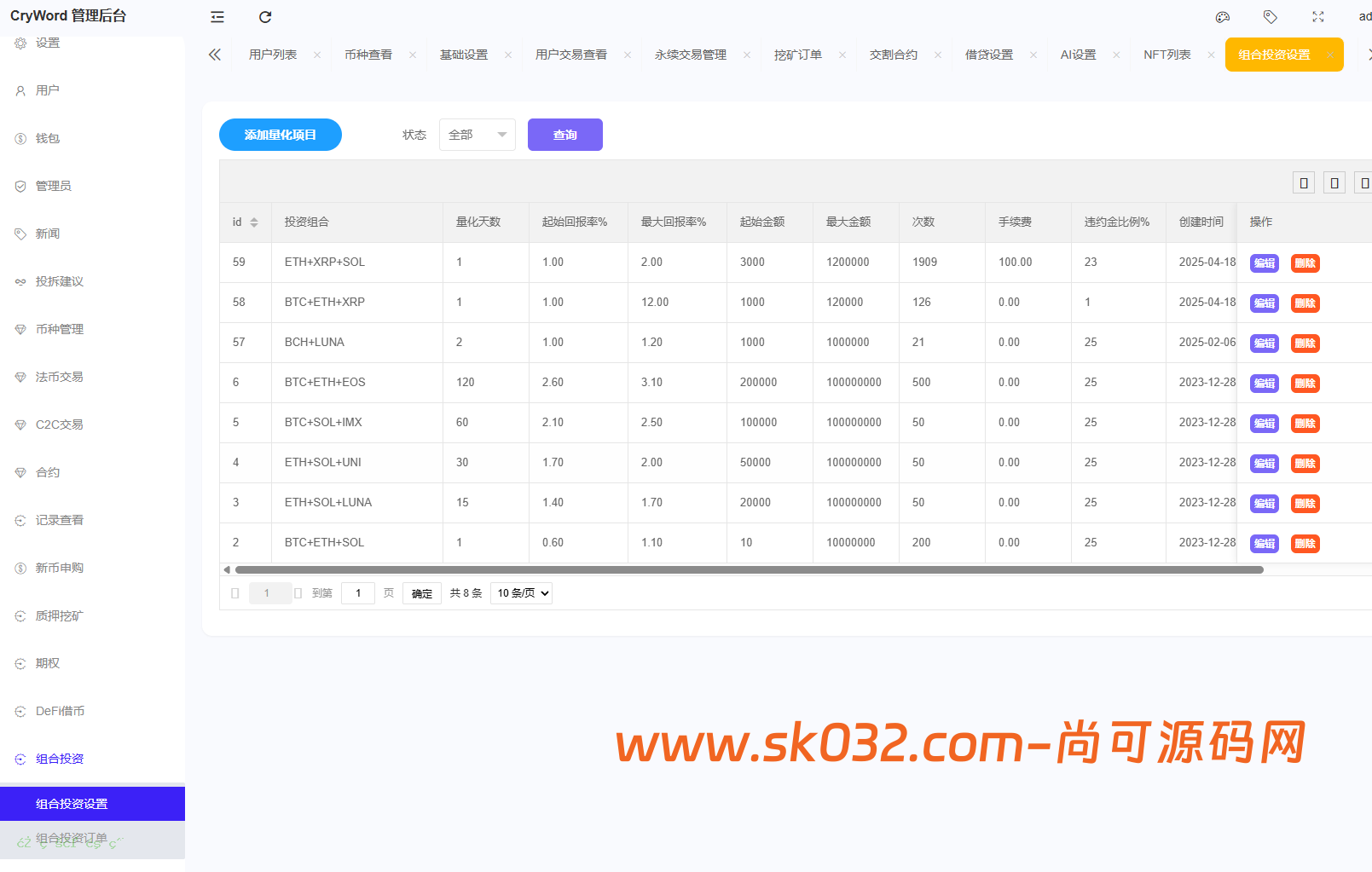 dapp多语言/ai策略量化/期权/现货/外汇/期货/虚拟币/etf/c2c/理财/交易所源码【亲测源码】插图26