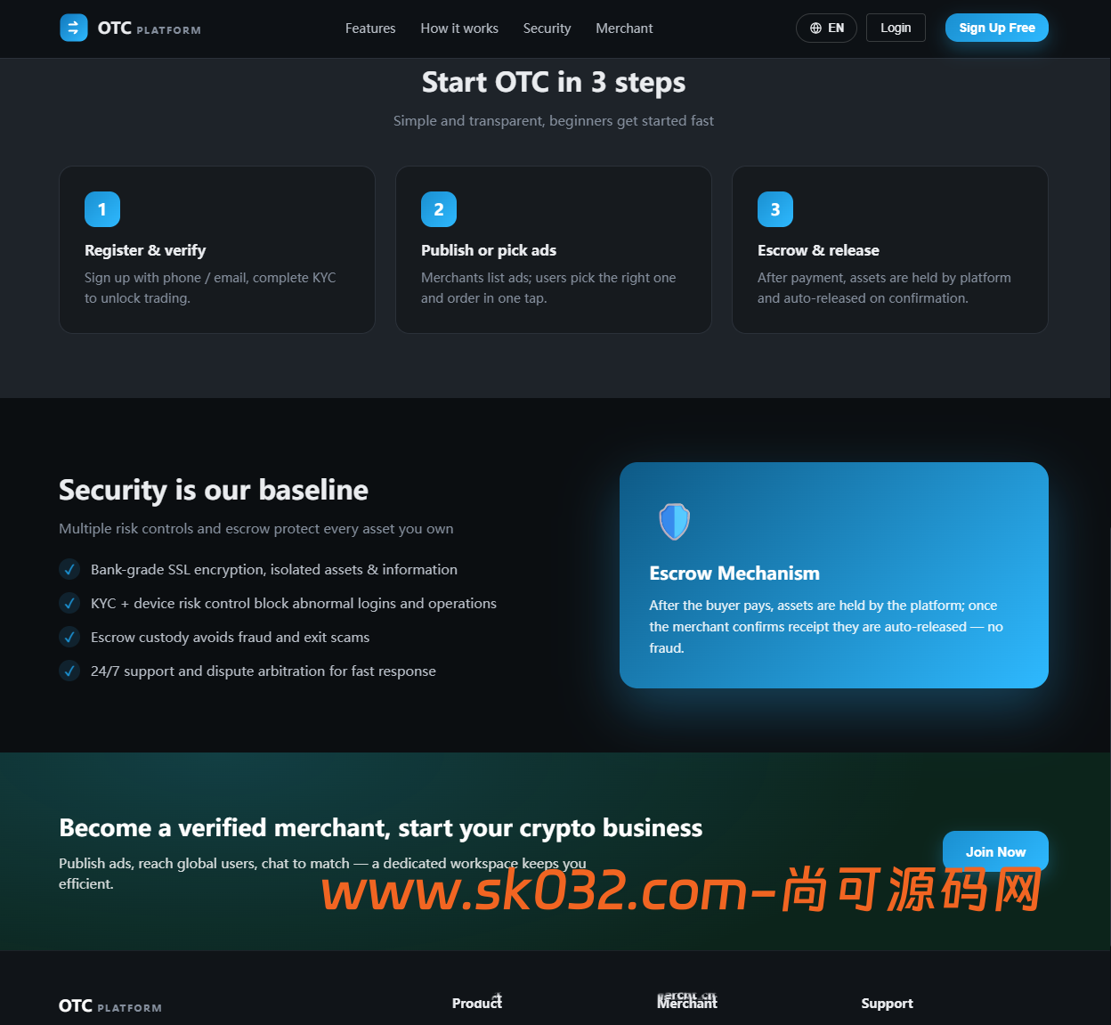 全新二开多语言OTC/余额宝/理财/担保/商家/usdt搬砖/全开源/源码【亲测源码】插图4